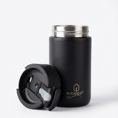 Picnico® Kaffeebecher to go 400 ml aus Edelstahl mit Drehverschluss
