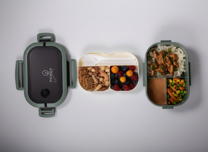 Picnico® Premium Lunchbox 1200 ml mit 2 Etagen & 6 Fächern (BPA-frei)